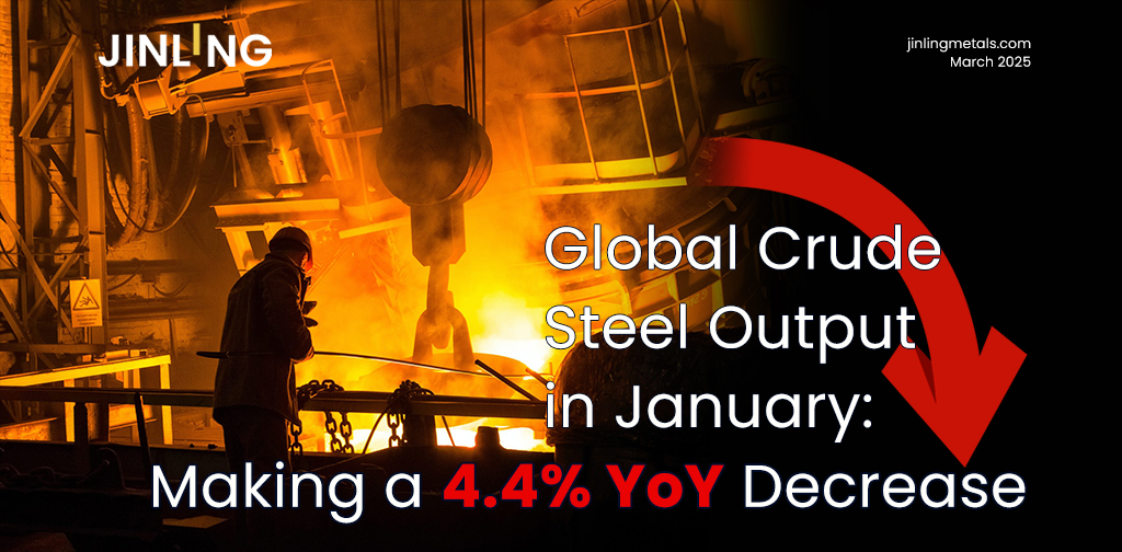 Stainless Insights in China | Steel Slump: Global Crude Steel Output Shrinks 4.4% in January